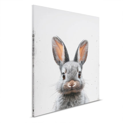 Zwart Babykonijntje canvas schilderij – afbeelding 6