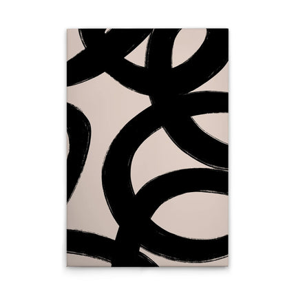 Penseelstreek canvas schilderij – afbeelding 1