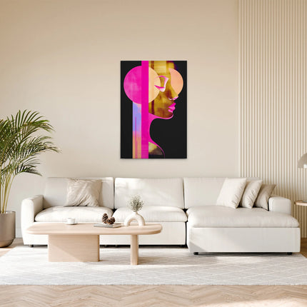 Metropolis Neon canvas schilderij – afbeelding 3