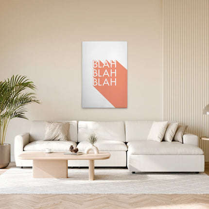 Blah Blah Blah canvas schilderij – afbeelding 3