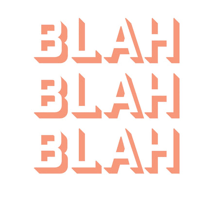 Blah Blah Blah canvas schilderij – afbeelding 5