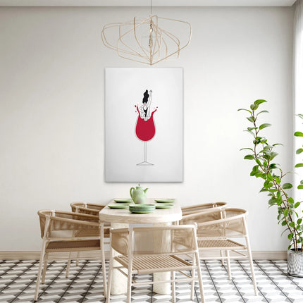 Wine Love canvas schilderij – afbeelding 3