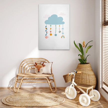 Flower Bunny canvas schilderij – afbeelding 3