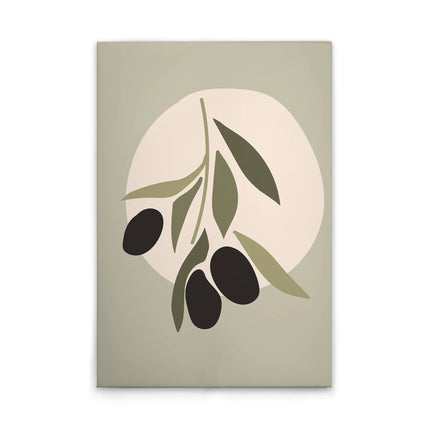 Olijf canvas schilderij – afbeelding 1