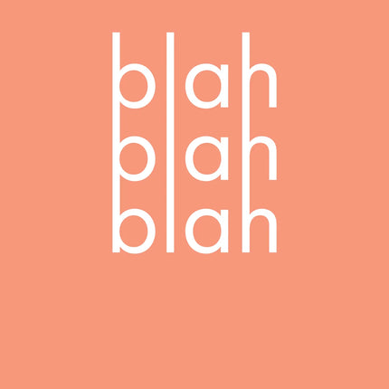 Blah Blah Blah canvas schilderij – afbeelding 5