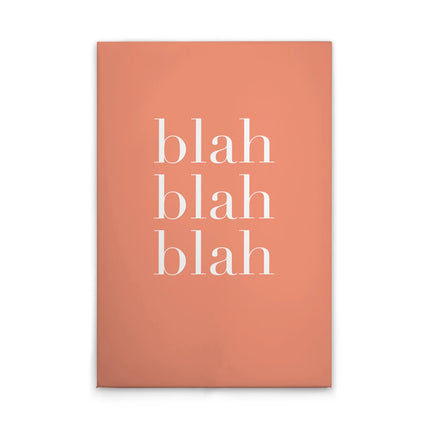 Blah Blah Blah canvas schilderij – afbeelding 1