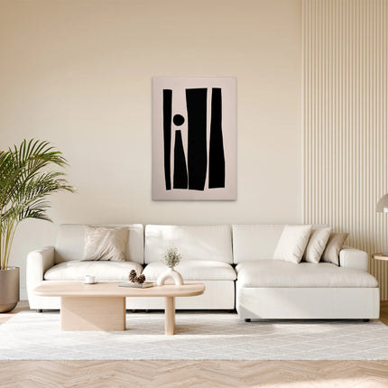 Abstract Minimalistisch canvas schilderij – afbeelding 3
