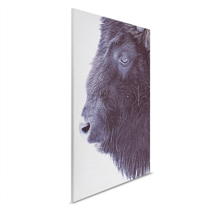 Zwarte Buffel canvas schilderij – afbeelding 6