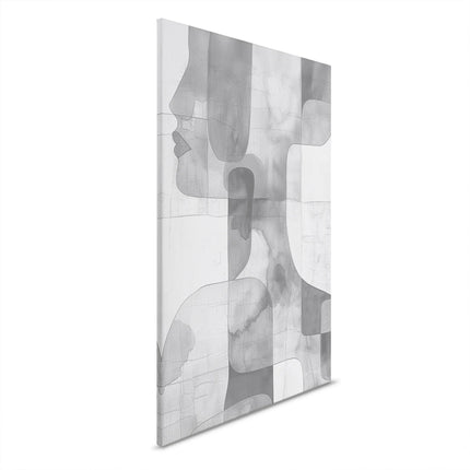 Abstracte Vrouw canvas schilderij – afbeelding 5