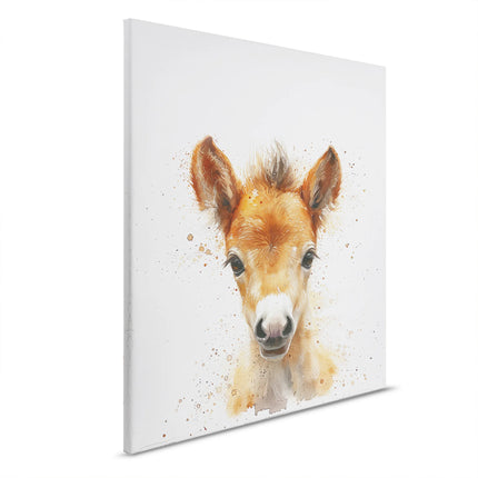 Veulen canvas in wit, bruin en beige – detail 6
