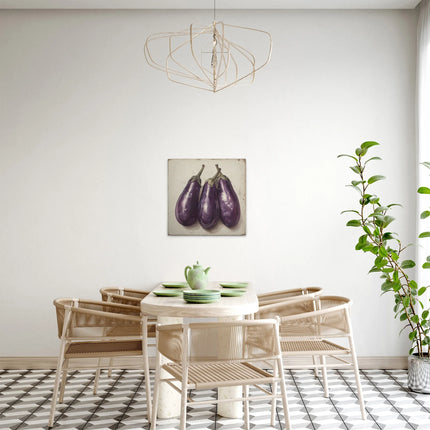 Aubergine canvas schilderij – afbeelding 3