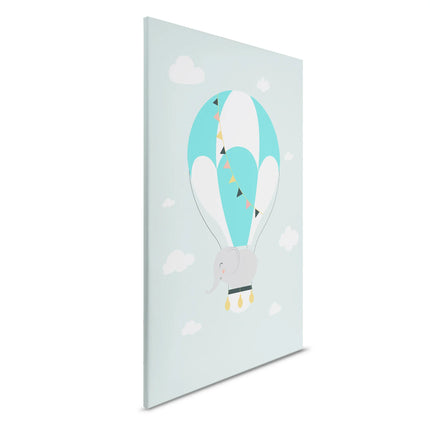 Luchtballon Olifant canvas schilderij – afbeelding 6