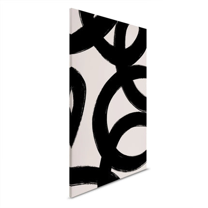Penseelstreek canvas schilderij – afbeelding 6