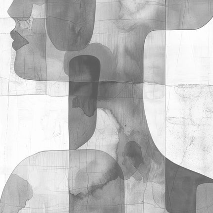 Abstracte Vrouw canvas schilderij – afbeelding 6