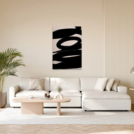 Penseelstreek canvas schilderij – afbeelding 3