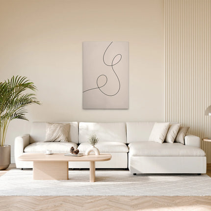 Lijnen canvas schilderij – afbeelding 3
