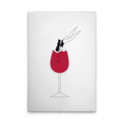 Wine Love canvas schilderij – afbeelding 1