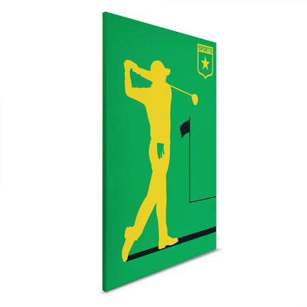 Golfspeler canvas schilderij – afbeelding 6