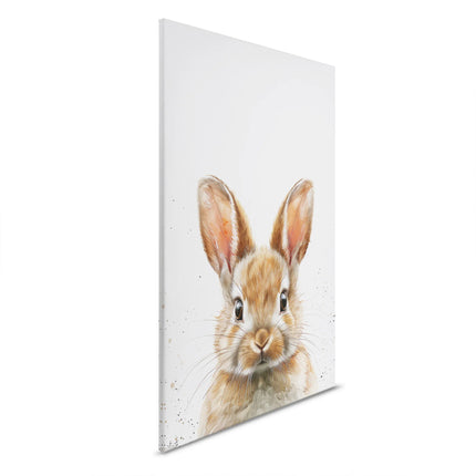 Bruin Babykonijntje canvas schilderij – afbeelding 6