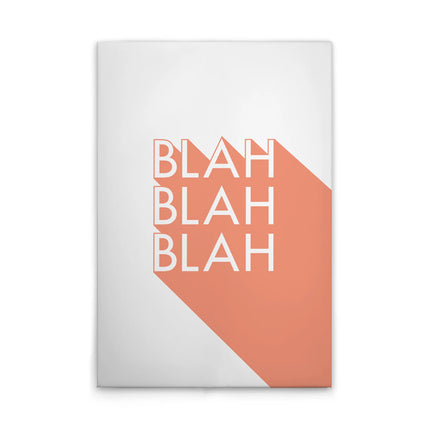Blah Blah Blah canvas schilderij – afbeelding 1