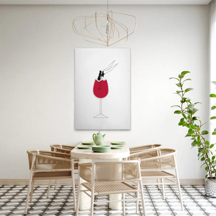 Wine Love canvas schilderij – afbeelding 3