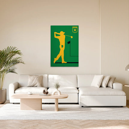 Golfspeler canvas schilderij – afbeelding 3