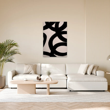 Penseelstreek canvas schilderij – afbeelding 3