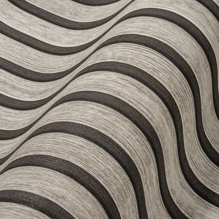 VAREVUNE - Modern houtlook lattenbehang - Grijs en zwart – afbeelding 8