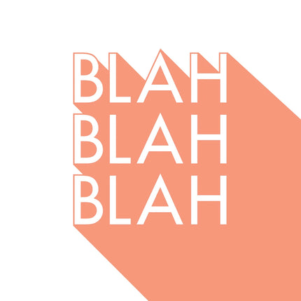 Blah Blah Blah canvas schilderij – afbeelding 5