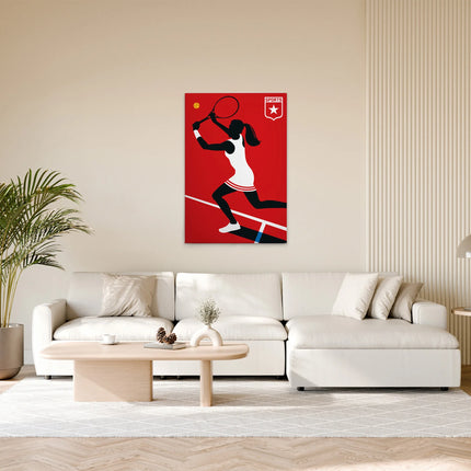 Tennisspeler canvas schilderij – afbeelding 3