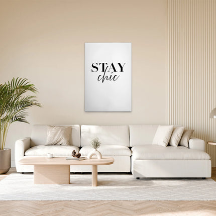 Stay Chic canvas schilderij – afbeelding 3