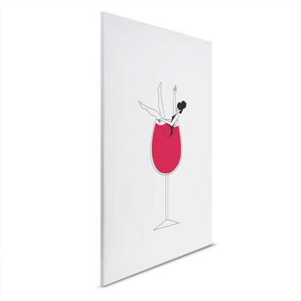 Wine Love canvas schilderij – afbeelding 6