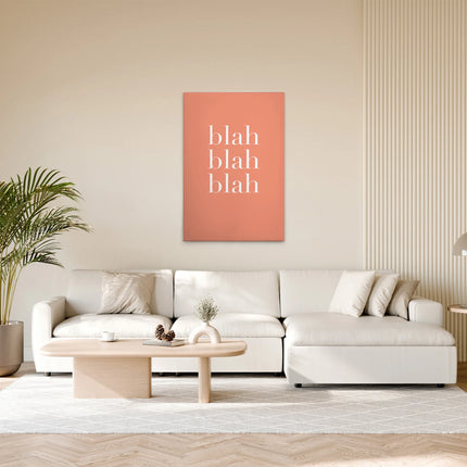 Blah Blah Blah canvas schilderij – afbeelding 3