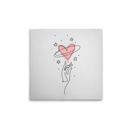Heartlines canvas schilderij – afbeelding 1