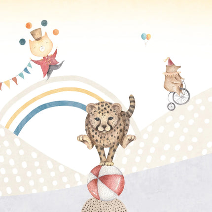 Playful Circus Tijger canvas schilderij – afbeelding 5