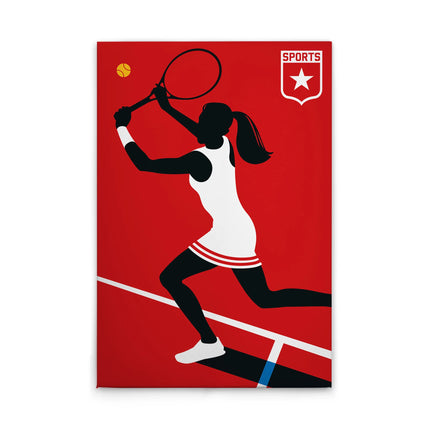 Tennisspeler canvas schilderij – afbeelding 1