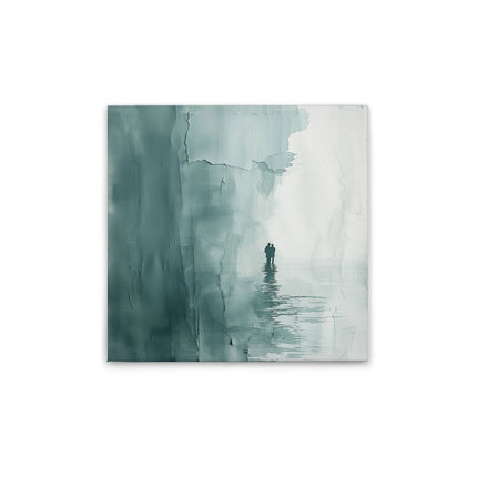 Beach Couple canvas schilderij – afbeelding 1