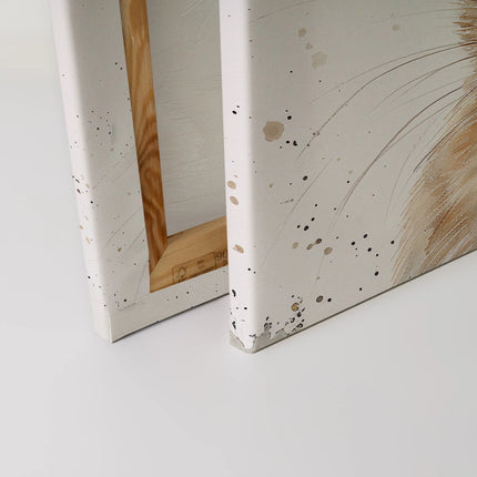 Bruin Babykonijntje canvas schilderij – afbeelding 4