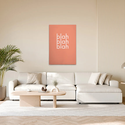 Blah Blah Blah canvas schilderij – afbeelding 3
