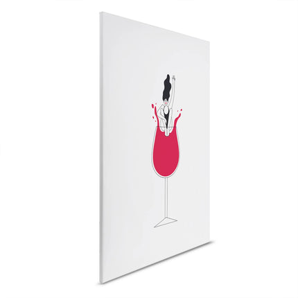 Wine Love canvas schilderij – afbeelding 6