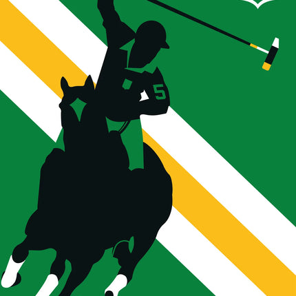 Polospeler canvas schilderij – afbeelding 5