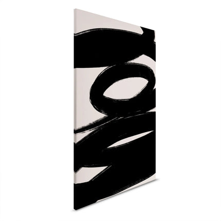 Penseelstreek canvas schilderij – afbeelding 6