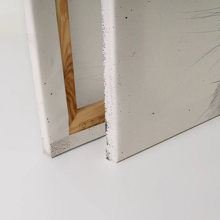 Zwart Babykonijntje canvas schilderij – afbeelding 4