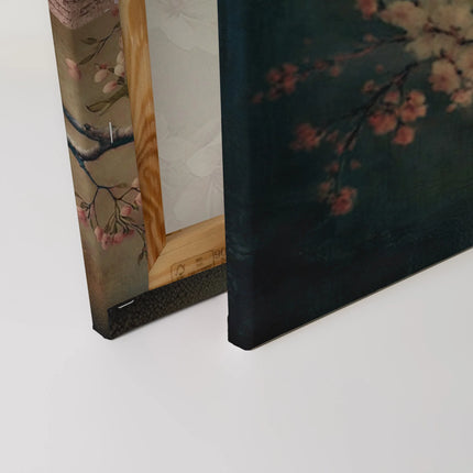 Kersenbloesem canvas in roze, grijs en bruin – detail 4