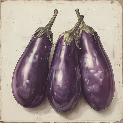 Aubergine canvas schilderij – afbeelding 6