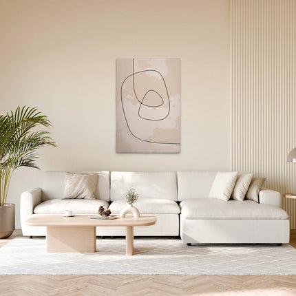 Lijnen canvas schilderij – afbeelding 3