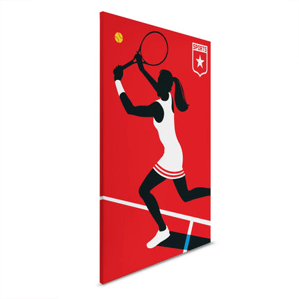 Tennisspeler canvas schilderij – afbeelding 6