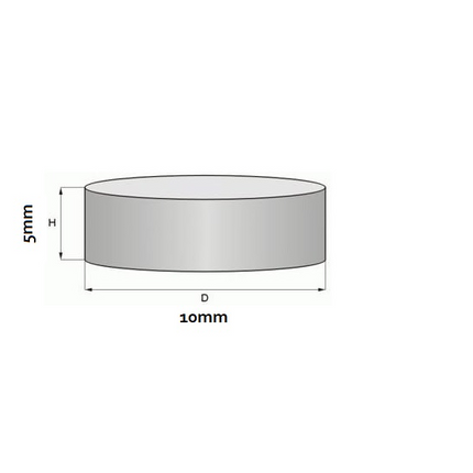 Brute Force - Platte Sterke Magneten - Rond - 10 x 5 mm - Koelkast magneten - 20 Stuks