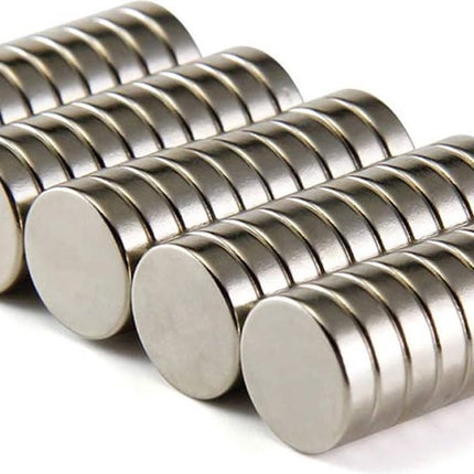 Brute Force - Platte Sterke Magneten - Rond - 10 x 5 mm - Koelkast magneten - 60 Stuks