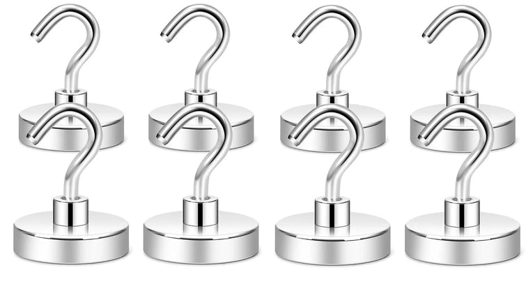 Brute Force Haakmagneten – Magneet met Haak – Ophangen met Magneet – 20mm – 8 stuks